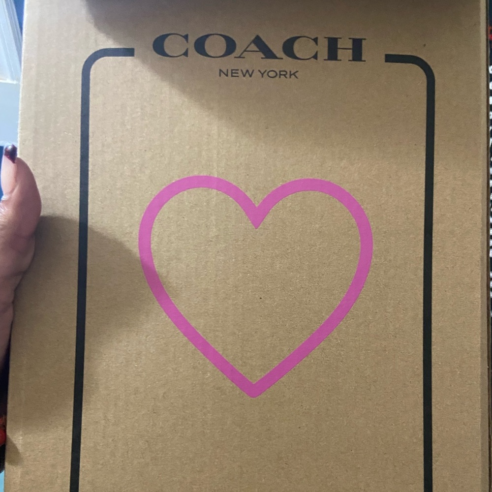 Coach pink heart light